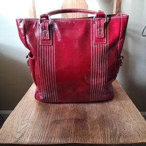 Nordstrom Genuine Leather bag. Red patent leather